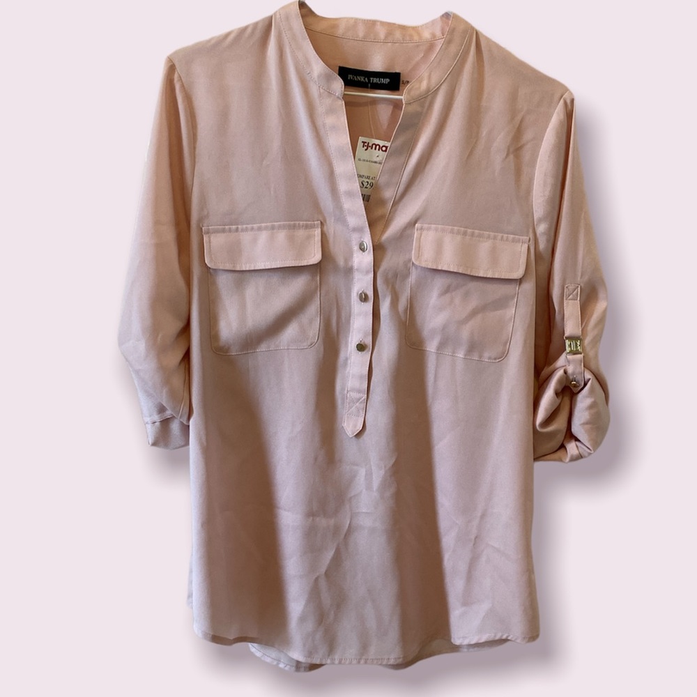 NWT Ivanka Trump pale pink blouse